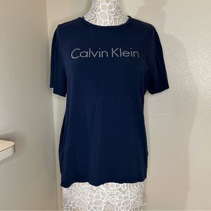 EUC large Calvin Klein navy blue tshirt.